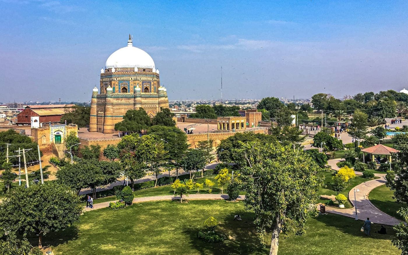 the Shrine of Shah Rukn-e-Alam in Multan, Pakistan